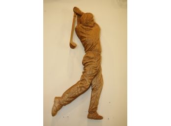 Golf Swing Wood Plaque - Shippable
