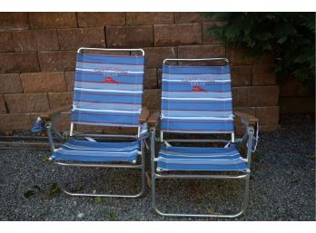 Pair Of TOMMY BAHAMA Beach Chairs
