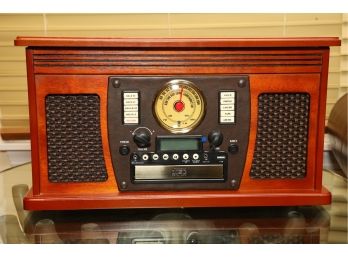 Victrola VTA-600B 8-in-1 Wood Record Player
