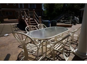 Oval Outdoor Table & Chairs Set #2