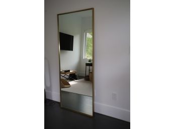 West Elm Matte Gold Floor Mirror- Paid $558.00