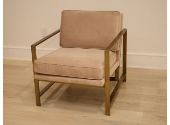 Suede -West Elm Industrial Design Arm Chair - Original Price 899.00