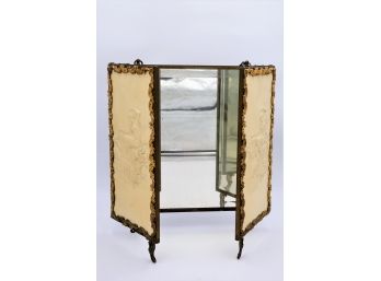 Antique Victorian Tri-fold Mirror