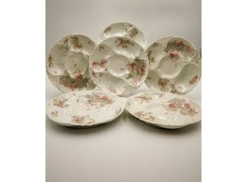 Old Limoges -French Oyster Plates -SHIPPING AVAILABLE