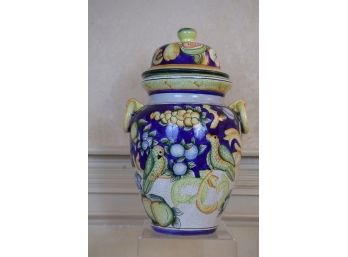 Tuscan Style Jar With Lid