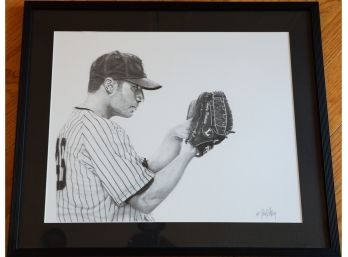 ' Andy Pettitte'.  Museum Quality Limited Edition Print Signed By John D. Herz Artist