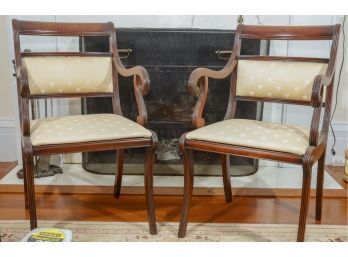 Antique Mahogany Arm Chairs