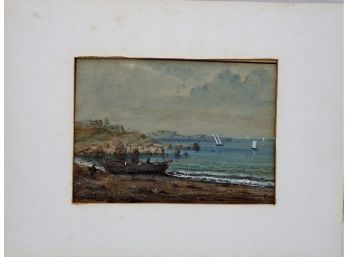 Signed Watercolor By Eaton -a