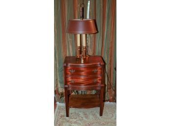 Vintage Mahogany Table & Lamp Set