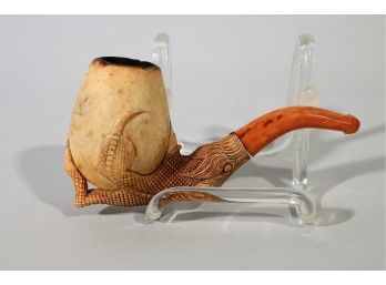 Genuine Antique Meerschaum Pipe With Case - Shippable