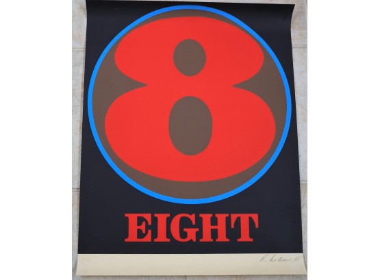 1968 ROBERT INDIANA 'eight' - Signed And Dated -Shippable