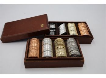 Metal Poker Chips And Boxes -Shippable