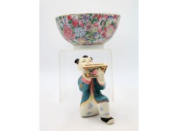 Chinese Figure & Bowl- Shippable