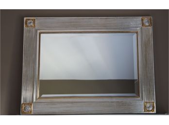 Silver & Gold Beveled Mirror
