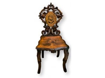 Antique Black Forest Lady's Chair
