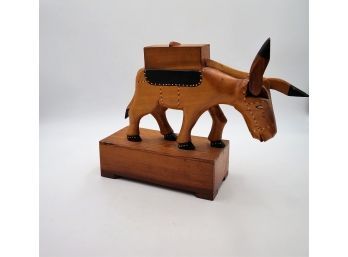 Vintage Wood Donkey For Rolled Cigarettes- Shippable