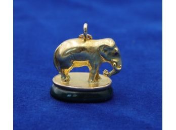 22k Gold Elephant Charm - Shippable