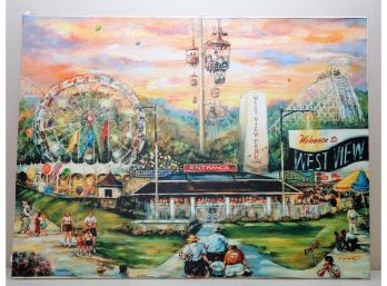 WEST VIEW Amusement Park Pennsylvania  (1906-1977) Artwork-Shippable