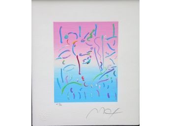 Peter MAX ' Midnight Profile' - Signed-Shippable