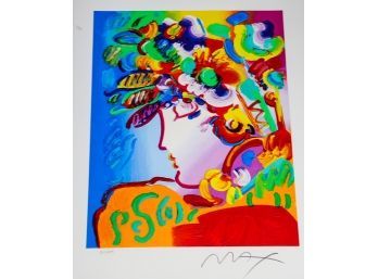 PETER MAX RARE  'beauty' - Signed-Shippable