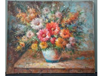 L. KERN 'Flower Bouquet'  20th Century - Signed