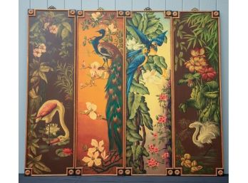 4 Panel Colorful Prints By J.A. Collection International