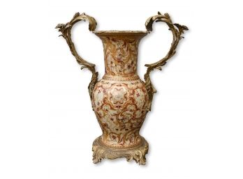 Baroque Style Heart Shape Handles Vase