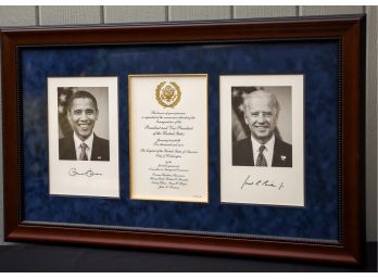 Authentic Autographed OBAMA AND BIDEN SHIPPABLE