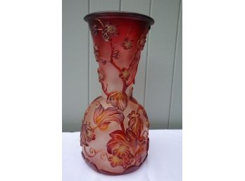 Beautiful Vase With Raised Flowers