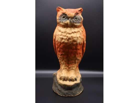 Vintage Paper Mache Owl-Shippable