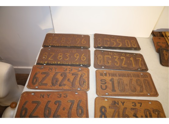 8 Vintage License Plates - Lot 2-Shippable