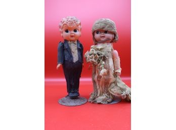 Antique Celluloid Bride & Groom - Set #2-Shippable