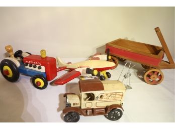 VINTAGE Wagon & Toys-SHIPPABLE