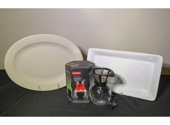 Bodum Coffee Maker & Serving Platters-SHIPPABLE
