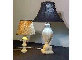 Two Alabaster Lamps