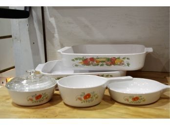 Vintage Corningware 'wildflowers' & 'Spice Of Life'Collection