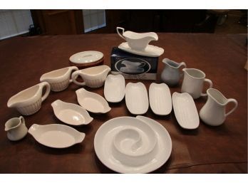 White Ceramic Serving Pieces