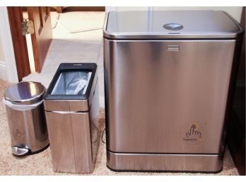 Simply Human Collection Of Stainless Waste Pails