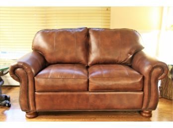 Thomasville Leather Loveseat - Preview Available