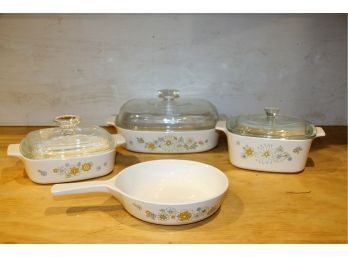 Vintage Corning Ware Floral Bouquet Collection
