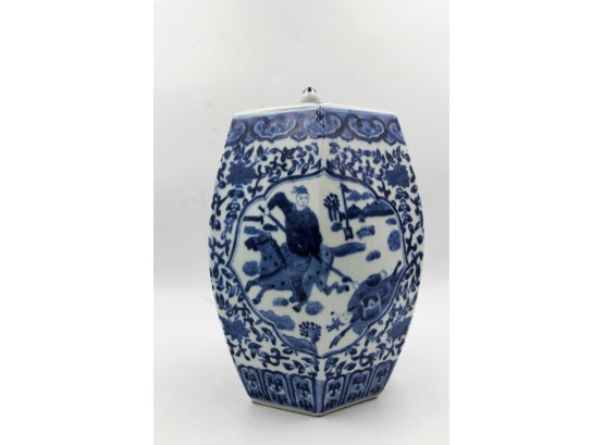 Beautiful Chinese Blue And White Ginger Jar