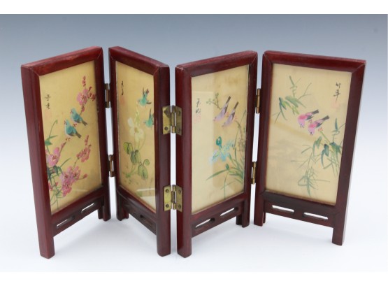Small 4 Panel Screen -signed On Each Panel