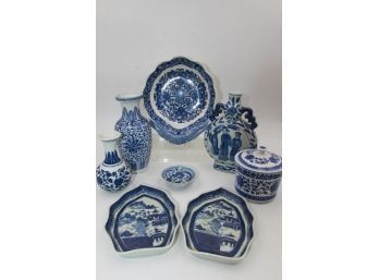 Chinese Blue And White Glazed Porcelain Collection