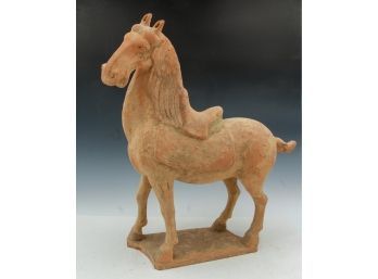 Antique Red Pottery Chinese Horse