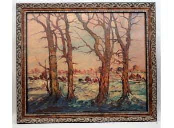 Oil Painting -Leonid Gechtoff (1883-1941)Landscape