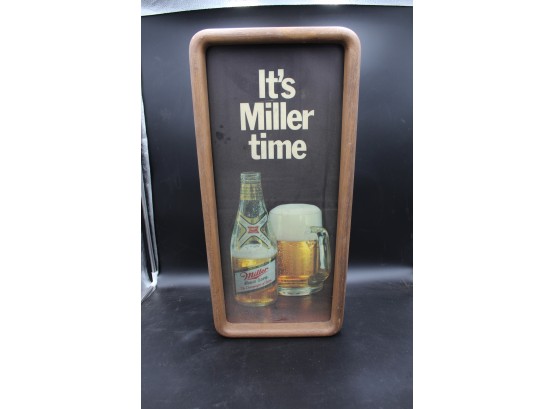 Vintage Miller Time Beer Sign