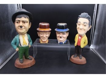Laurel And Hardy Statues And Mugs