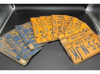 11 Vintage License Plates