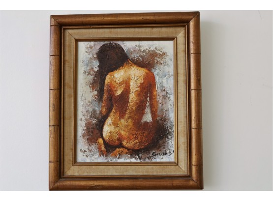 Vintage Nude On Canvas -SHIPPABLE