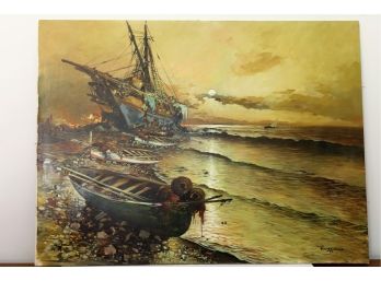 Abandon Boats Oil On Canvas